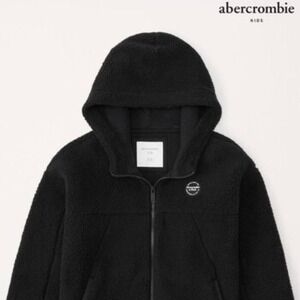 Black Abercrombie & Fitch Sherpa hoodie